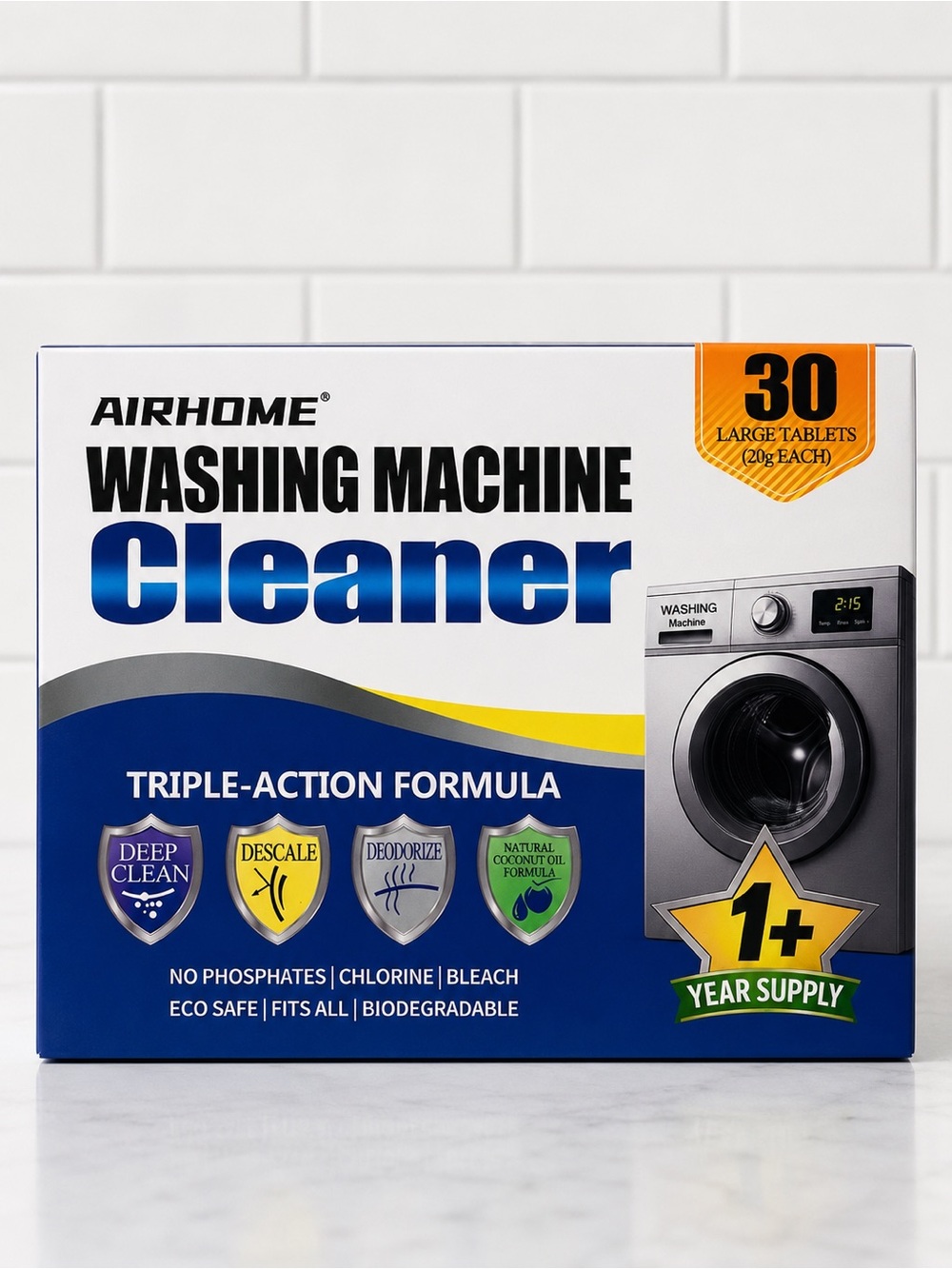 1 year supply washing Machine Cleaner Tablets -30 count